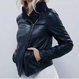 Free People Vegan Leather Jacket